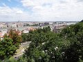 Budapest latkepe a varbol - kozeppontban a Duna